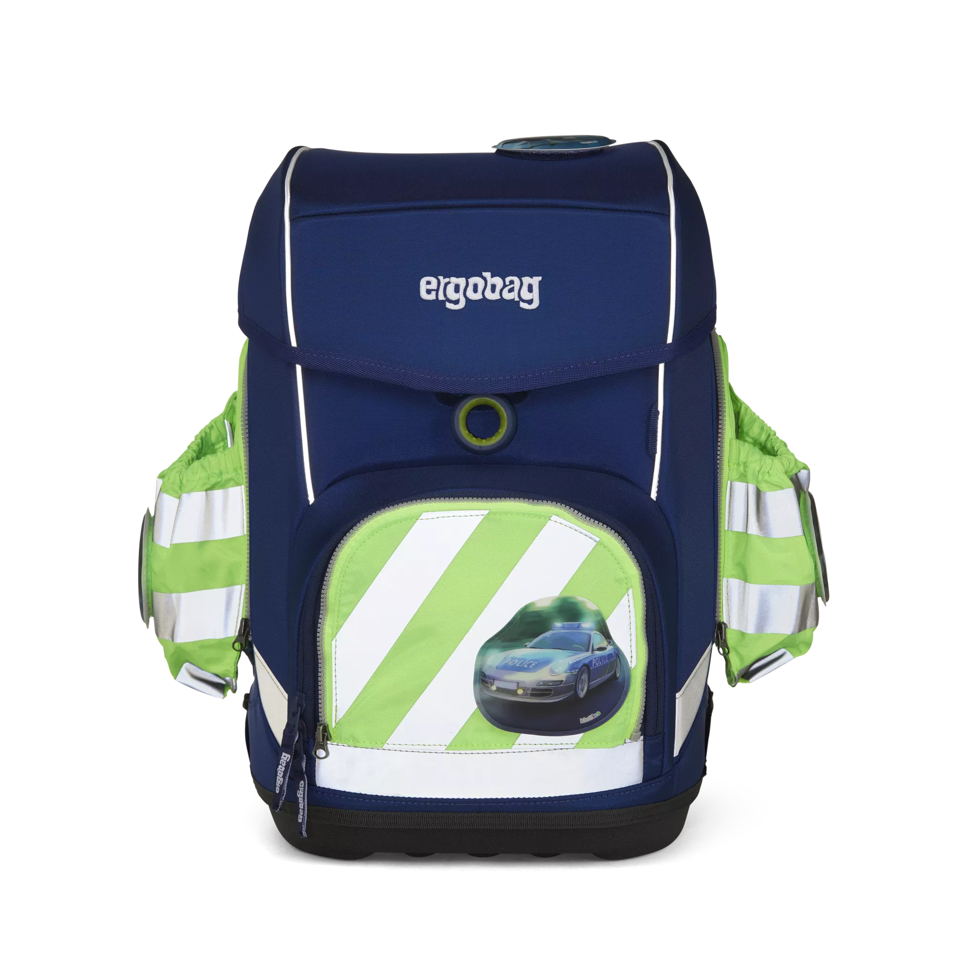 ergobag Seitentaschen Zip-Set mit Reflektorstreifen Grün