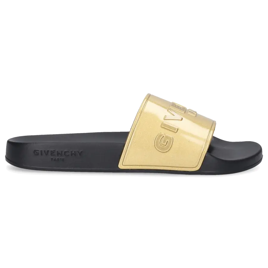 Givenchy - Badeschuhe PARIS Kautschuk - gold