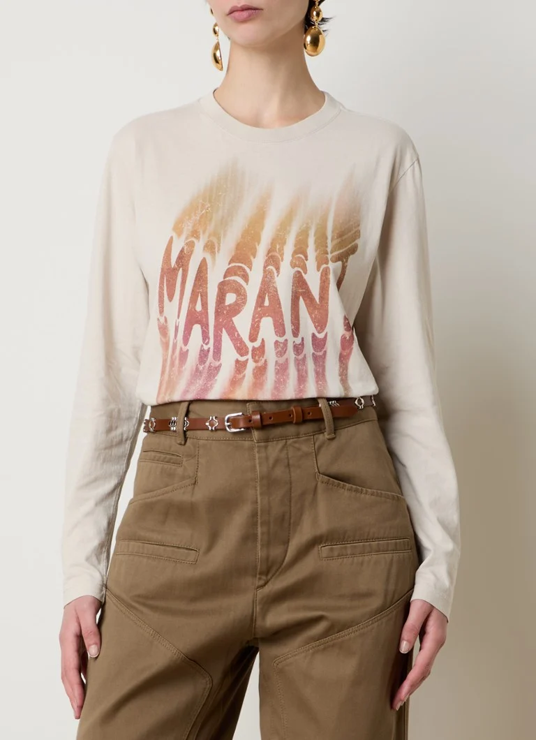 Isabel Marant Martine Langarmhemd mit Logoprint