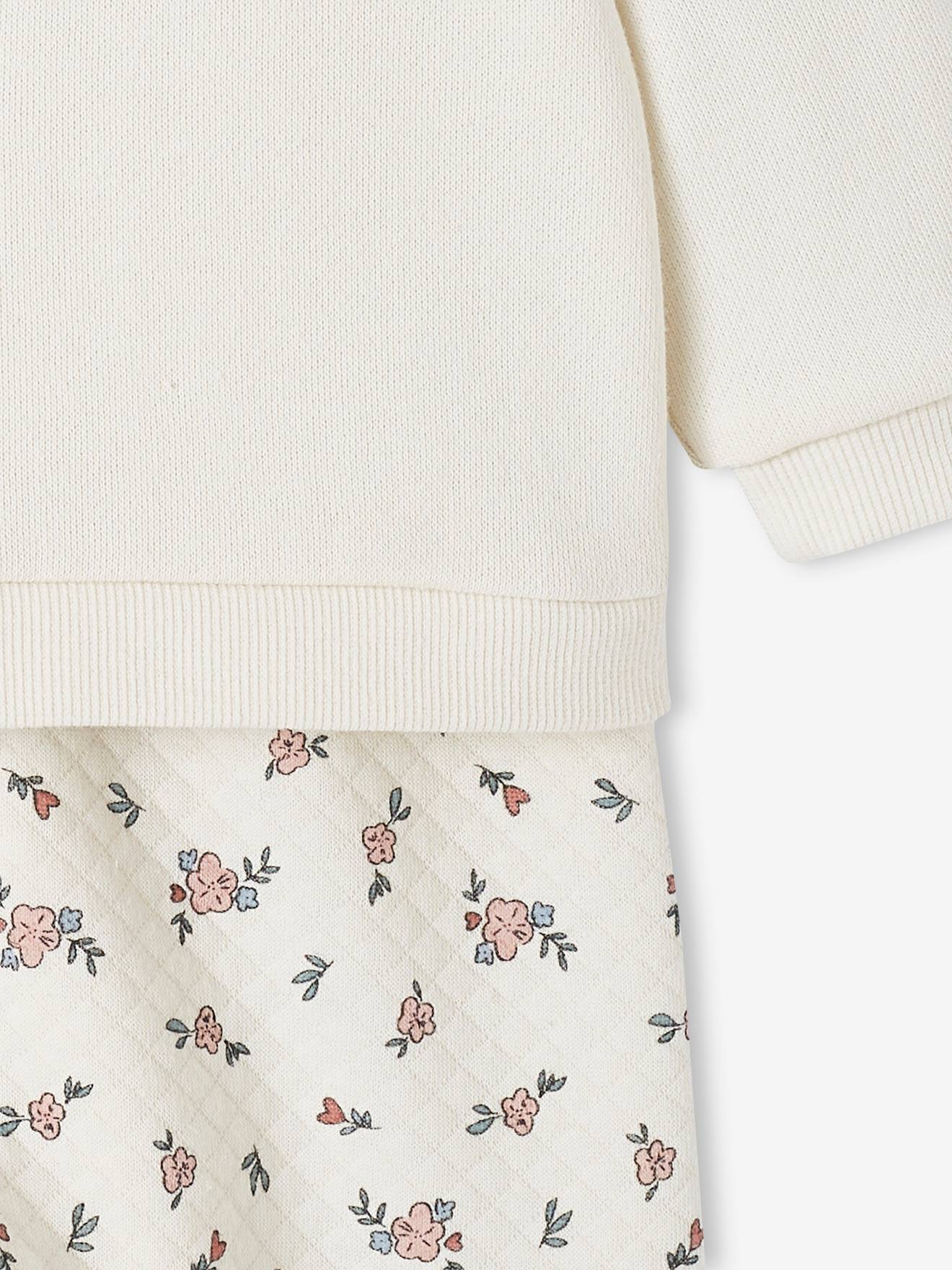 Ensemble bébé sweat et pantalon chocolat