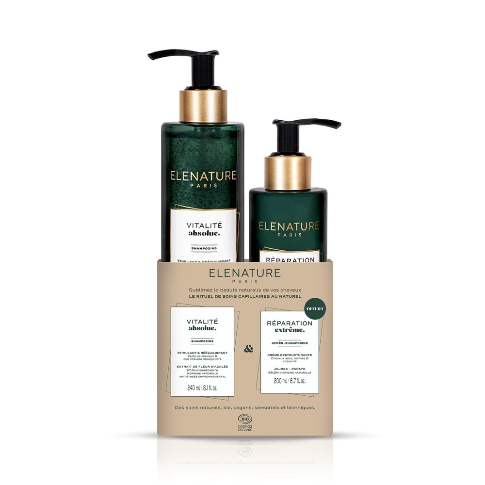 elenature Rituel Shampooing Stimulant & Après-shampooing Restructurant Coffret Cheveux