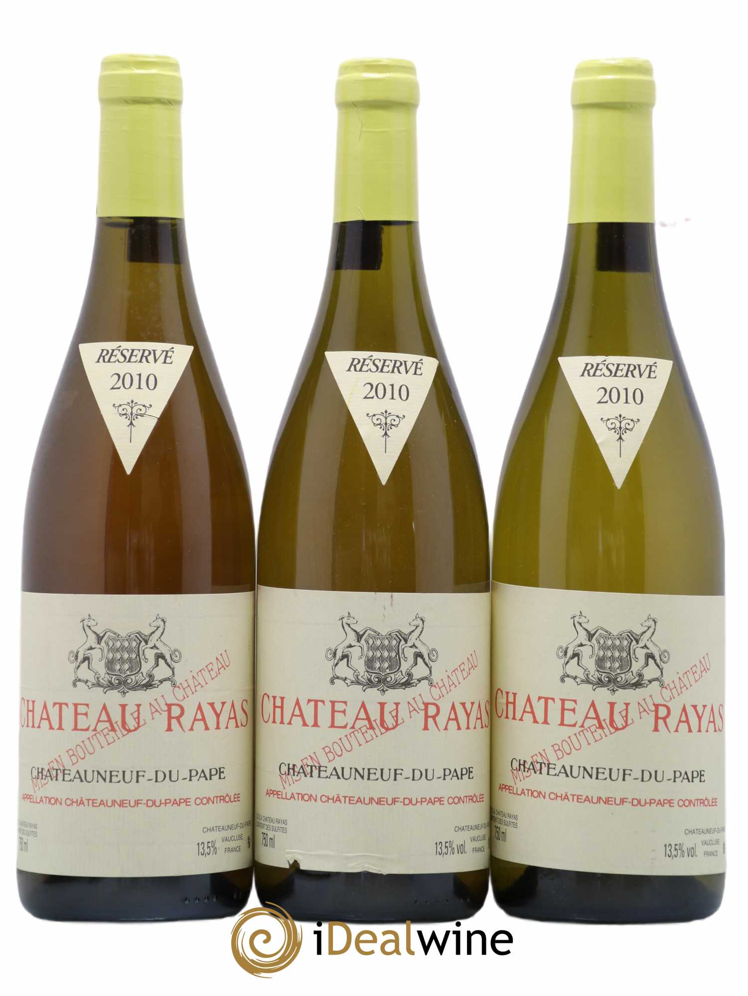 Châteauneuf-du-Pape Château Rayas Emmanuel Reynaud  2010 - Lot de 3 Bouteilles
