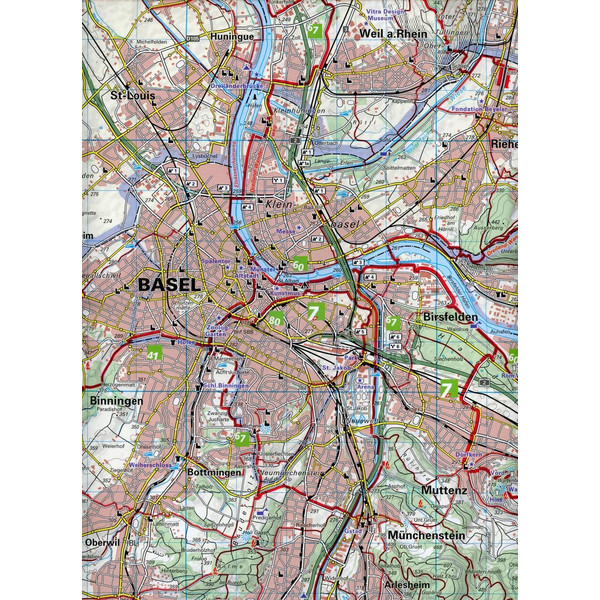 Basel / Solothurner Jura 05 Wanderkarte 1:40 000 matt laminiert - Wanderkarte