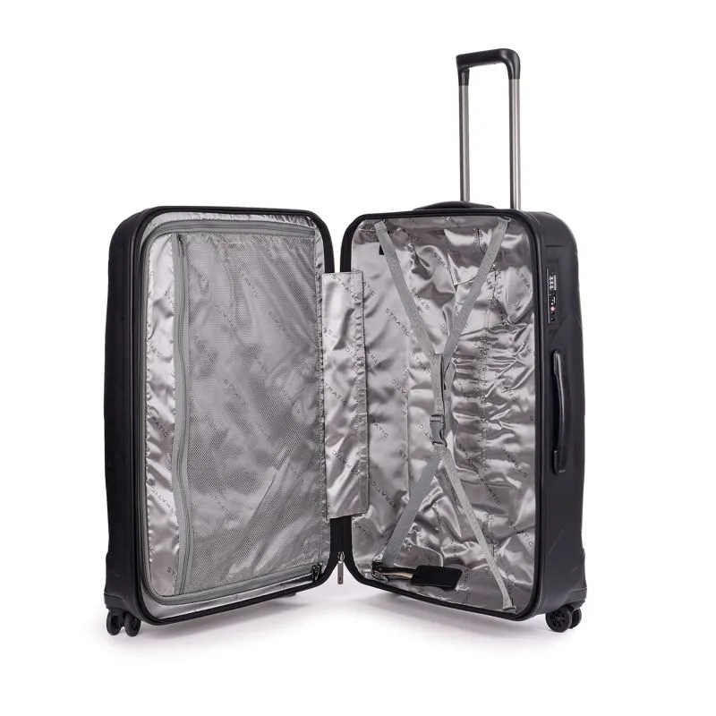 Stratic Leather&More - Hartschalen-Koffer L (bis 76cm) - matt black