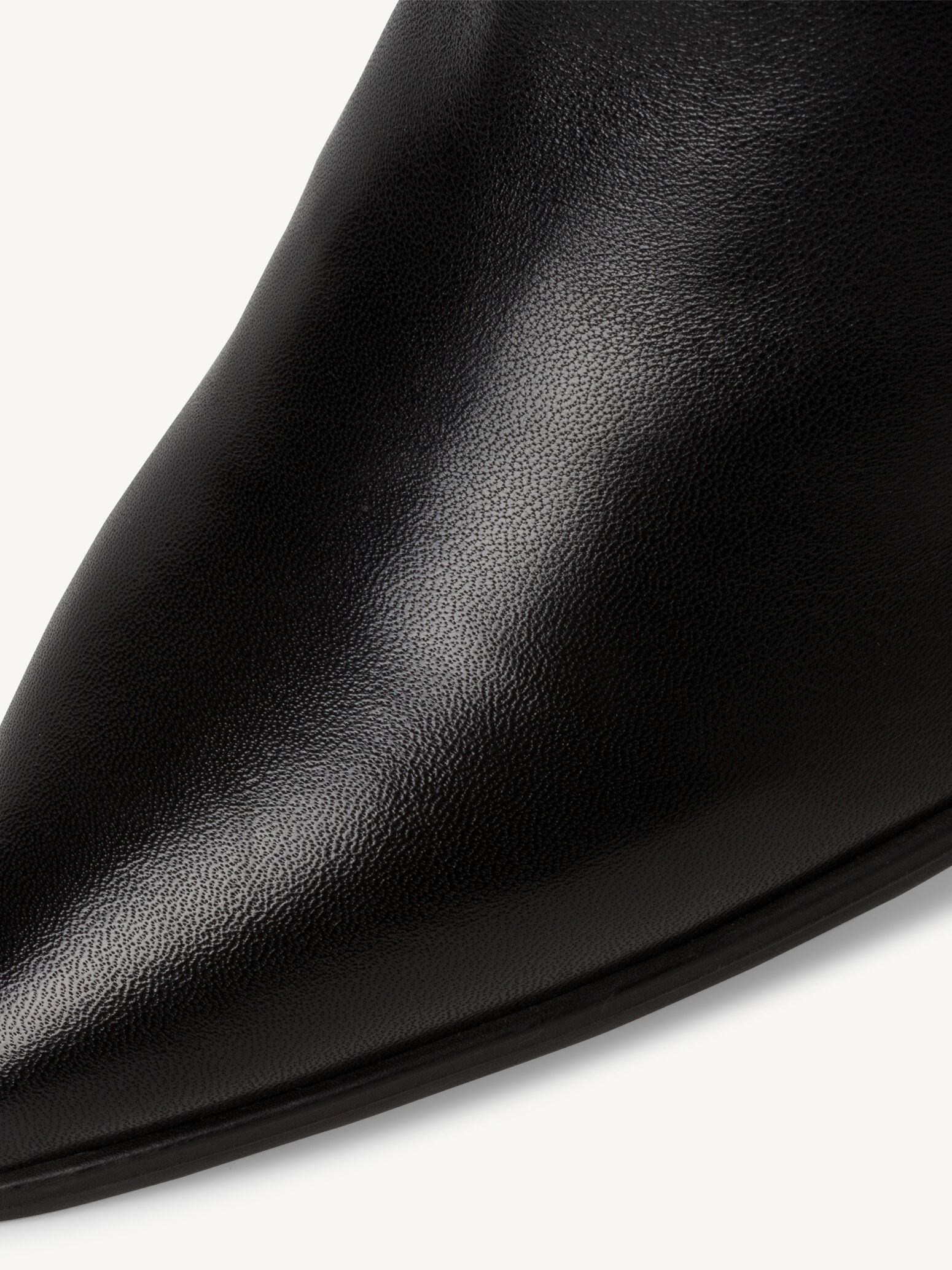 Bottine en cuir - noir