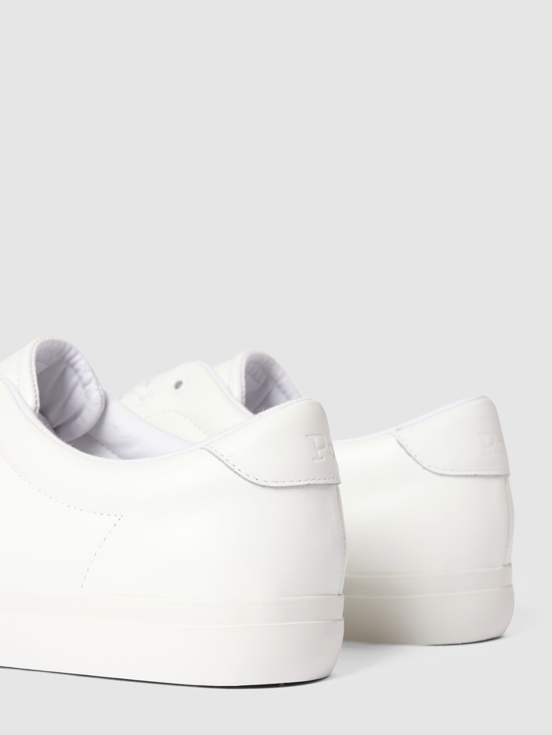 Sneaker aus Leder mit Label-Stitching Modell 'LONGWOOD' in weiß