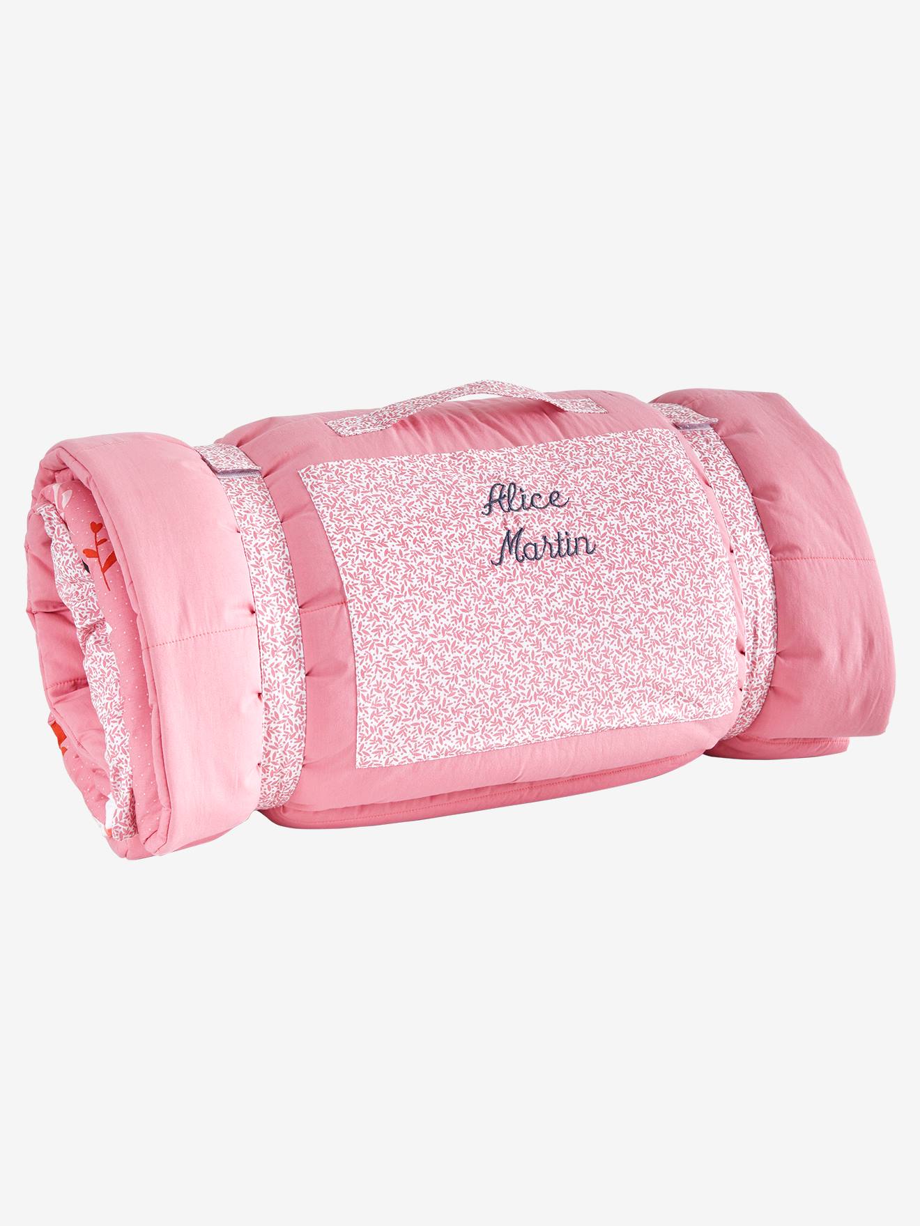Vertbaudet Kinder Schlafsack MINILI NATURPRINZESSIN Oeko-Tex, personalisierbar - rosa