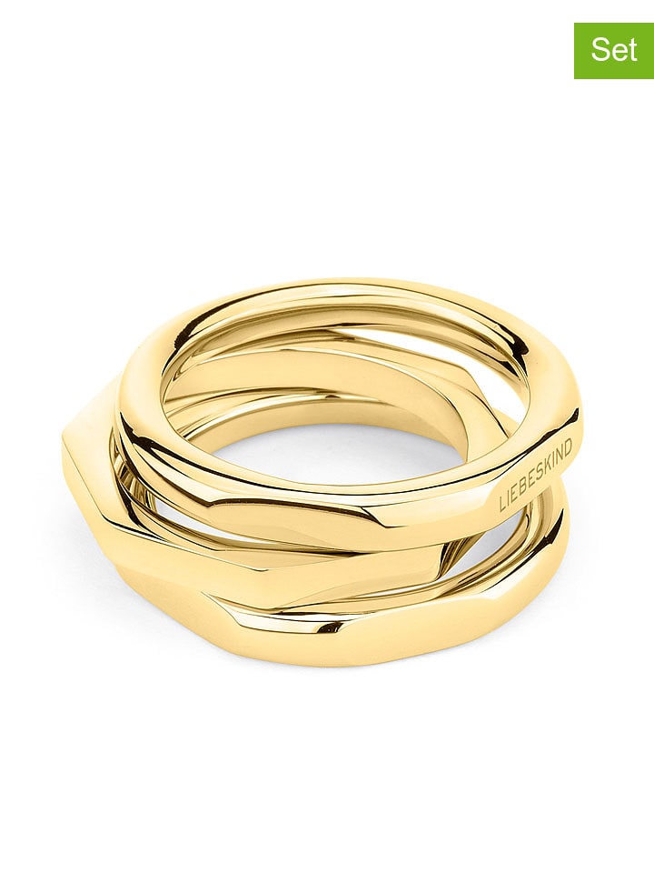 Liebeskind 3er-Set: Ringe in Gold günstig kaufen 54
