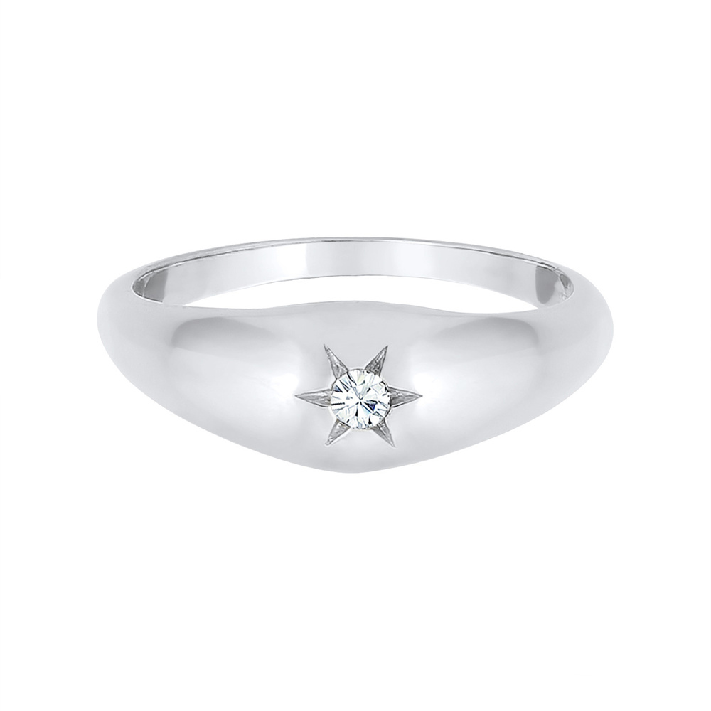 Elli Elli Bague pour dames symbole de l'étoile scintillant avec des cristaux en 925/10 Bague