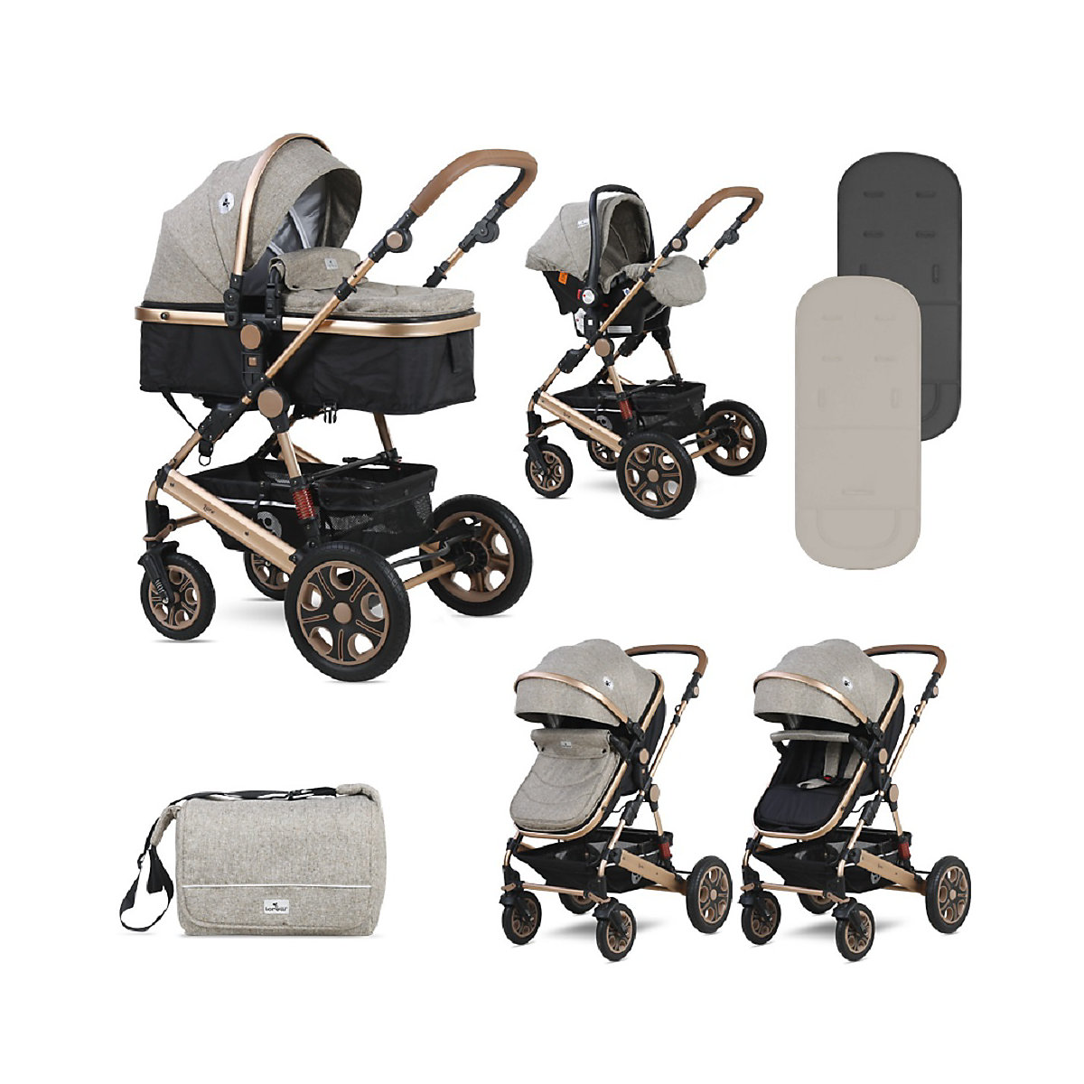 Kombikinderwagen Lora 3 in 1 Kombikinderwagen