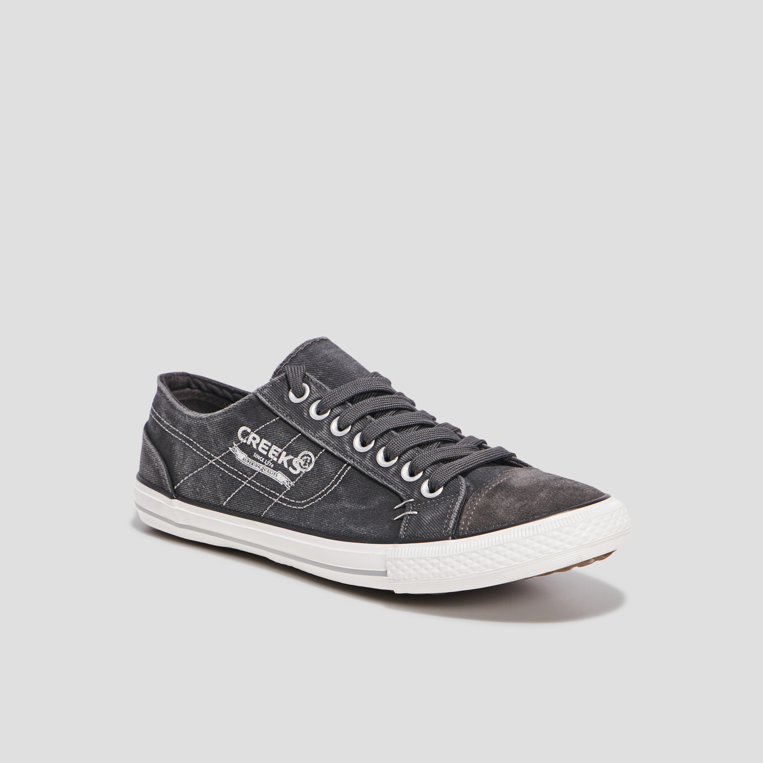 Tennis en toile à lacets Creeks gris homme | La Halle