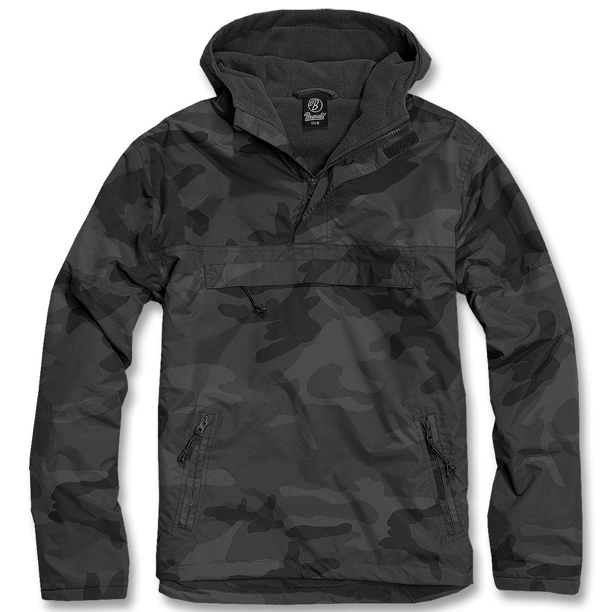 Hooded Windbreaker m. Fleecefutter