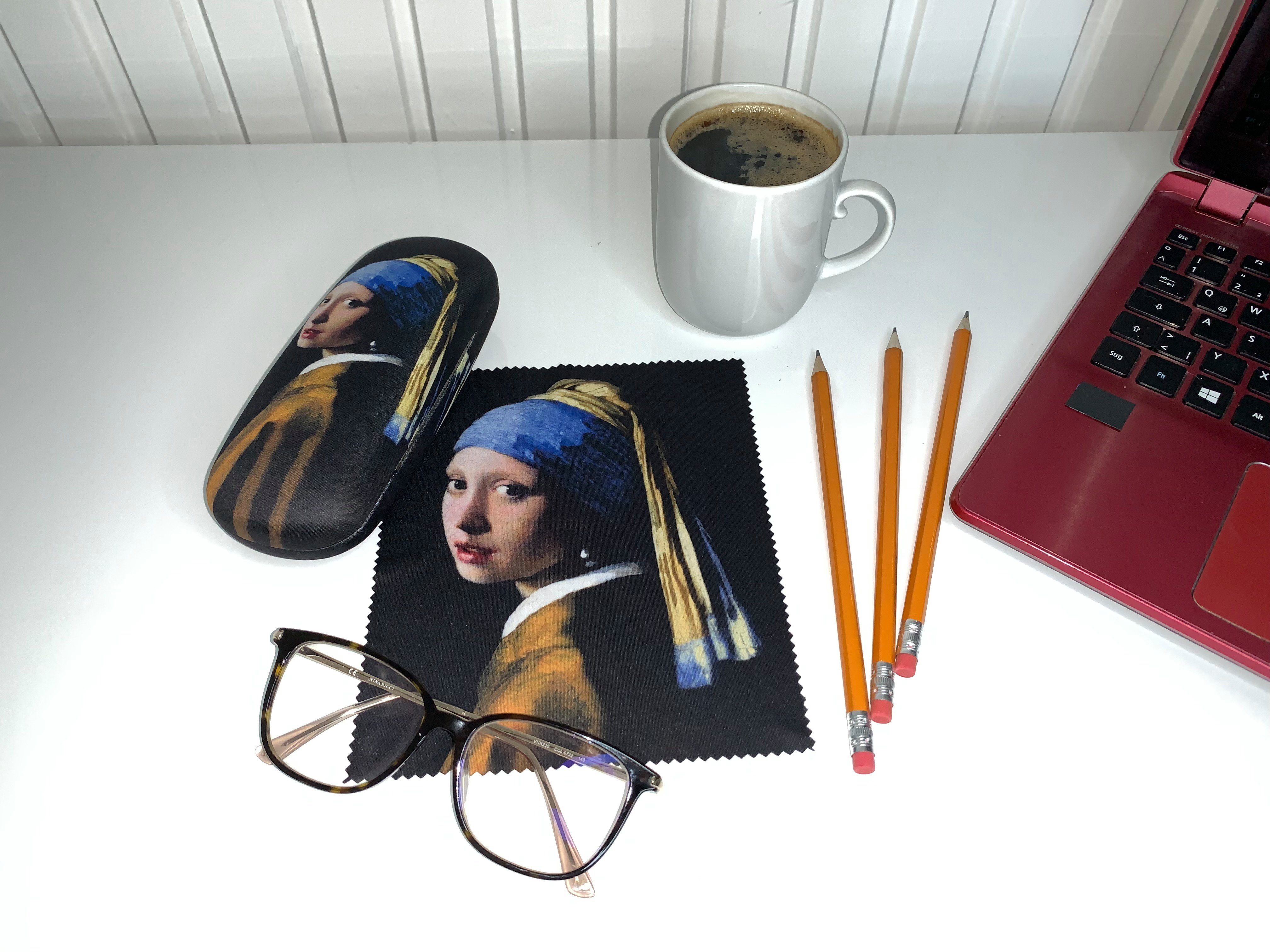 von Lilienfeld Brillenetui Brillenetui Jan Vermeer: Das Mädchen mit dem Perlenohrring Brillenbox, stabiles mit Mikrofaser bezogenes Hardcase