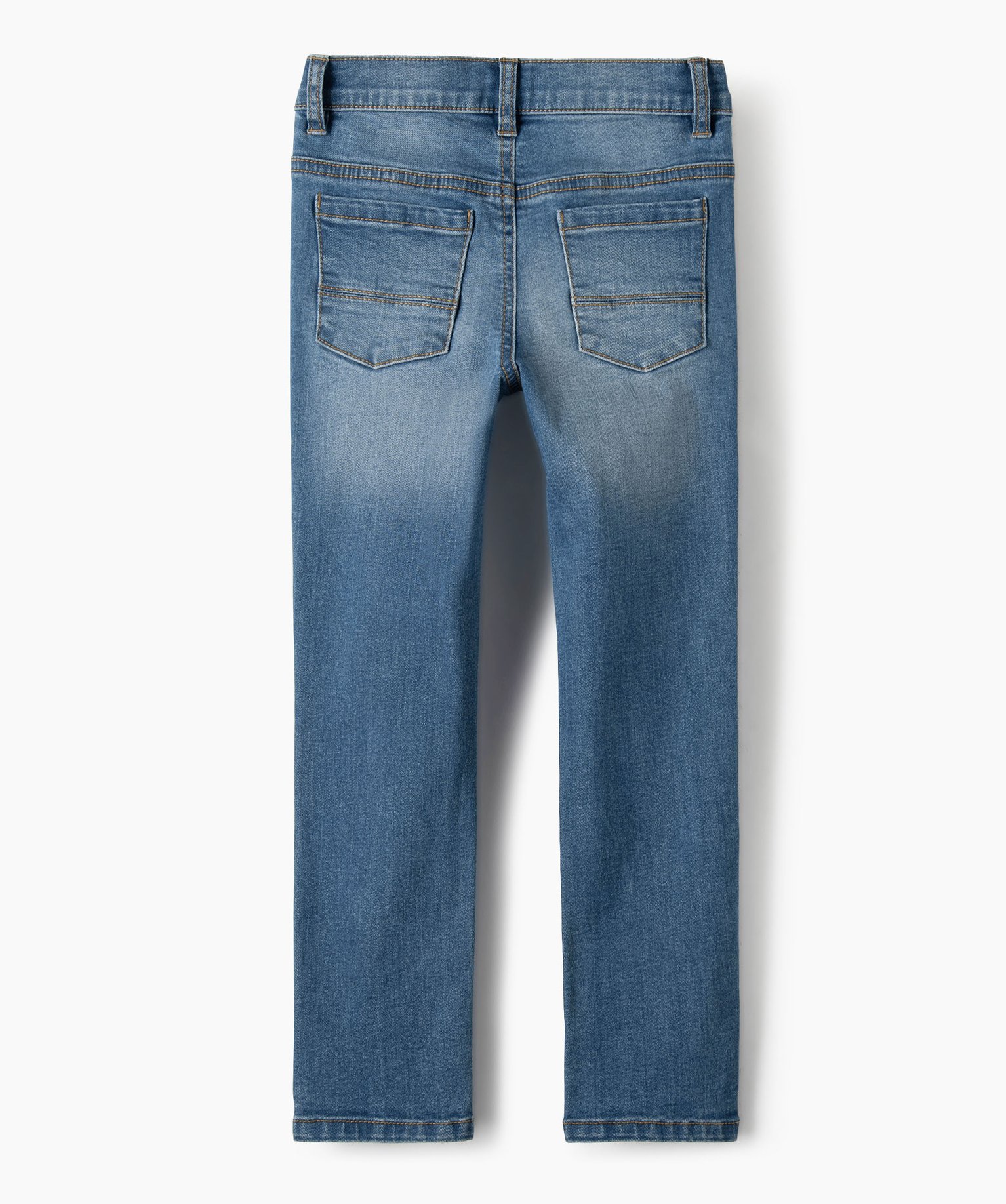 Jean Garçon coupe slim 5 poches stone | GEMO