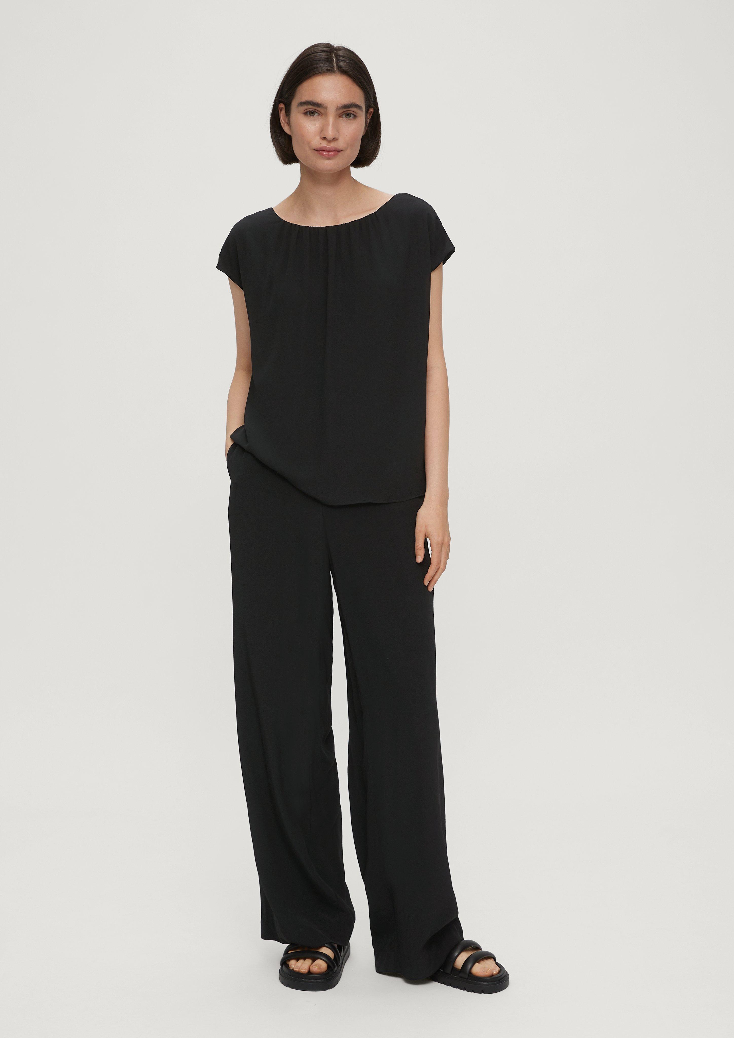 Chiffon-Bluse mit Raffung  2130327-9999