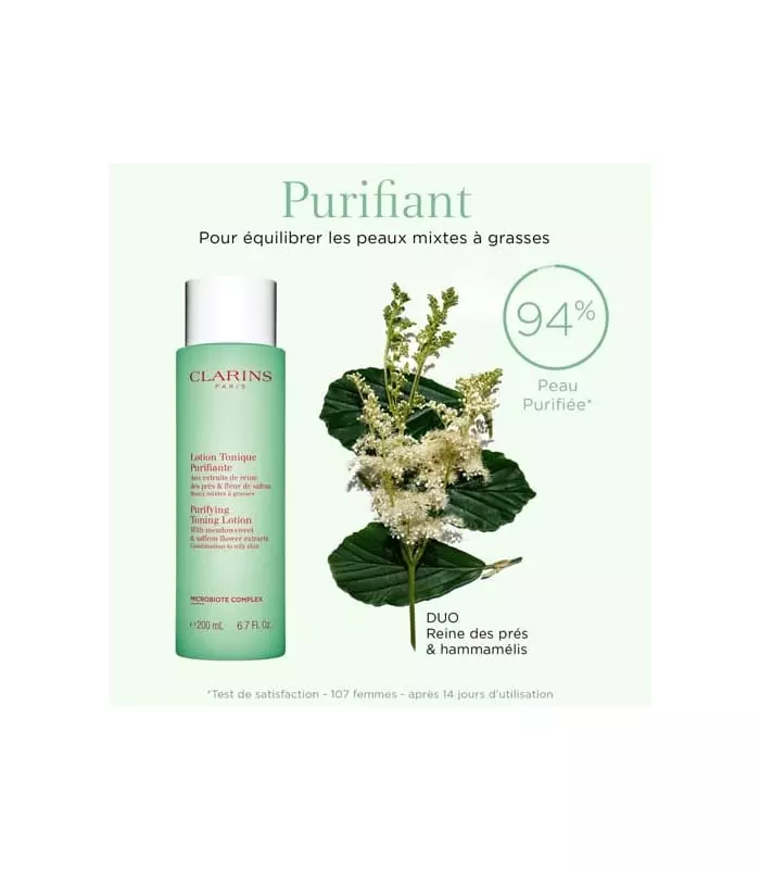 LOTION TONIQUE PURIFIANTE Aux extraits de reine des près & fleur de safran