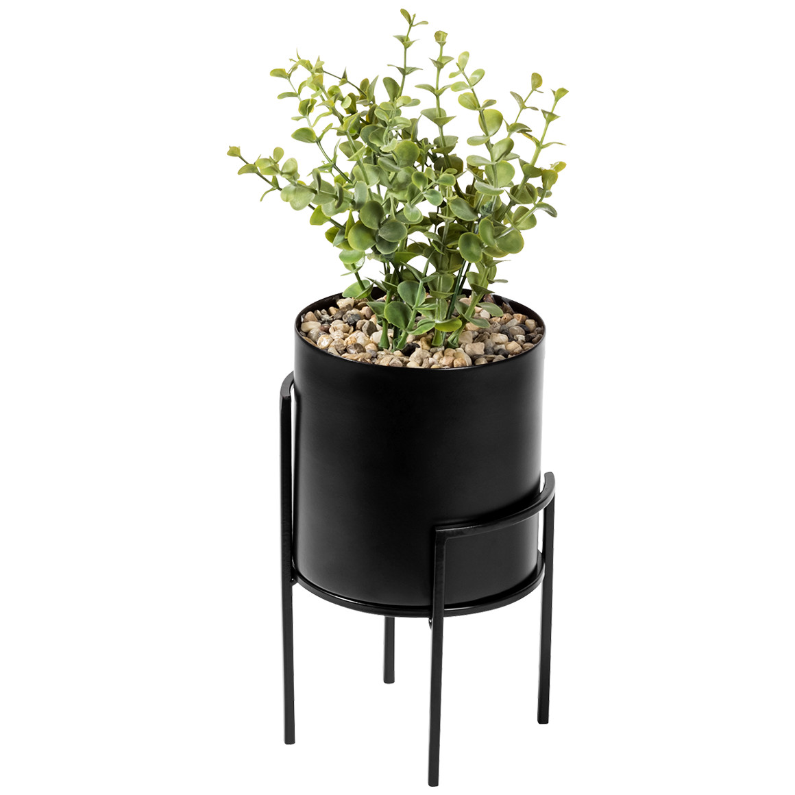 Kleiner Blumentopf aus Metall