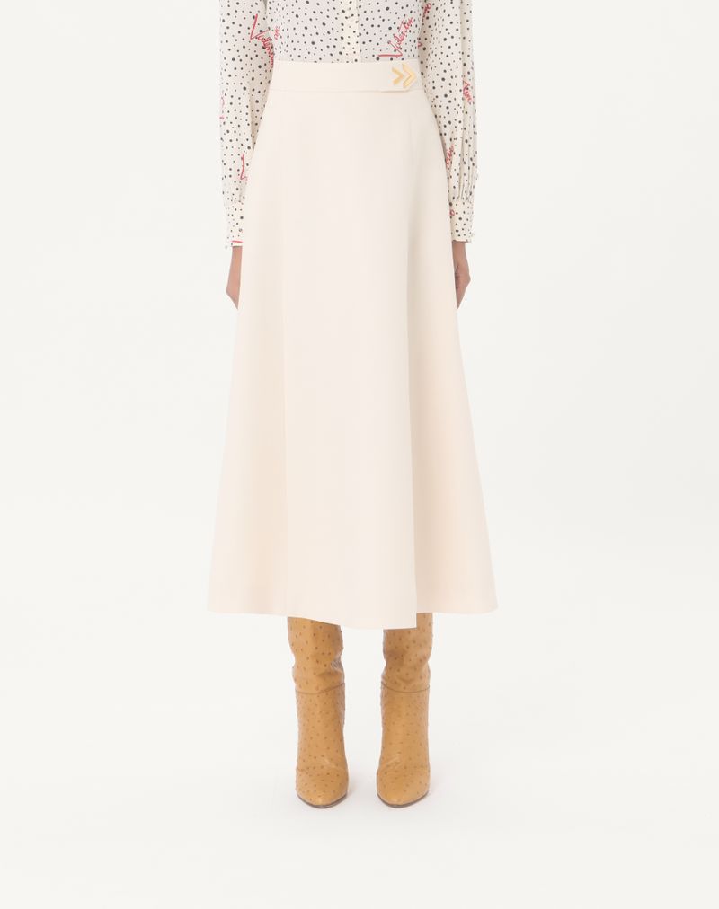 Crêpe Couture midi-rok
