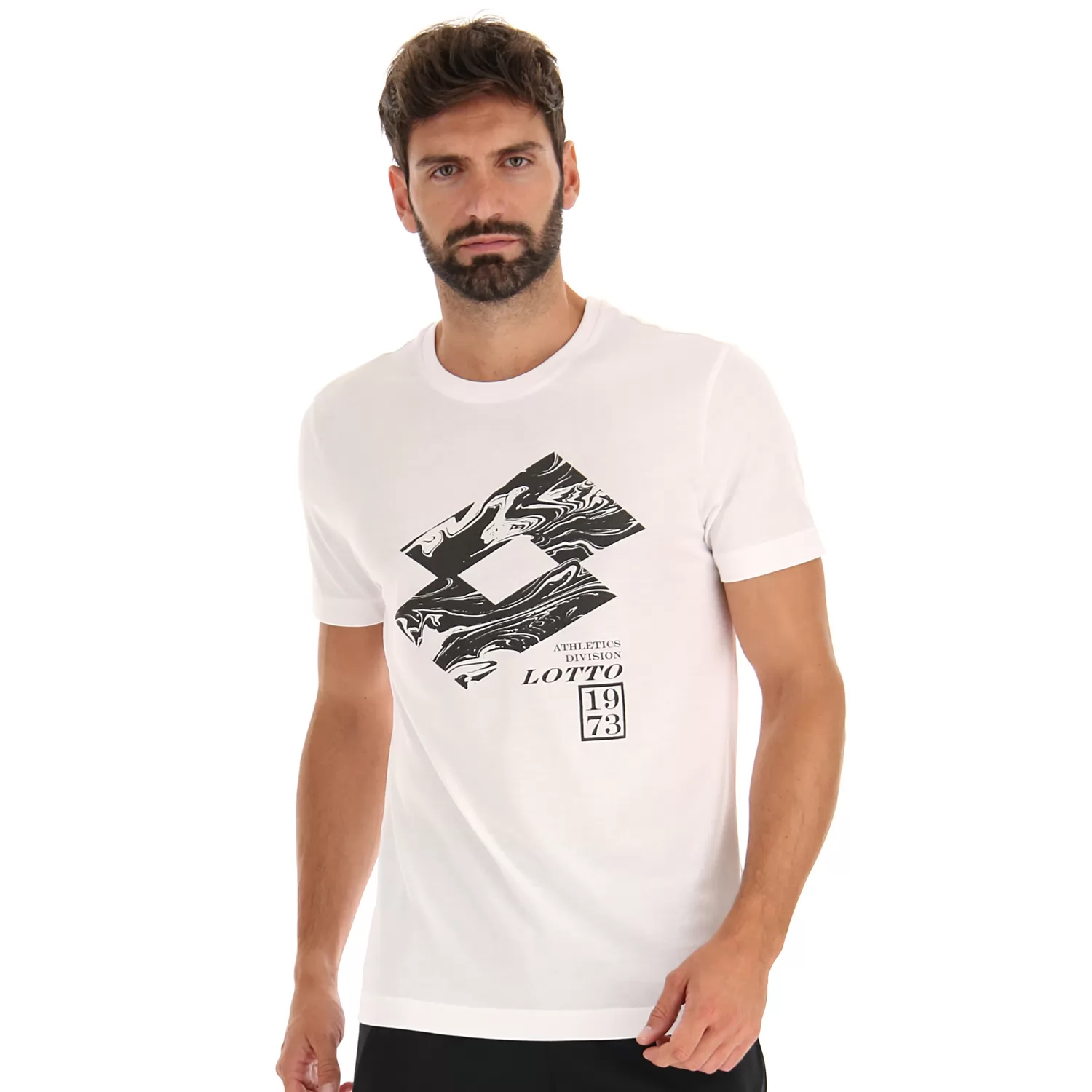 T-SHIRT LOSANGA V LJUSVIT