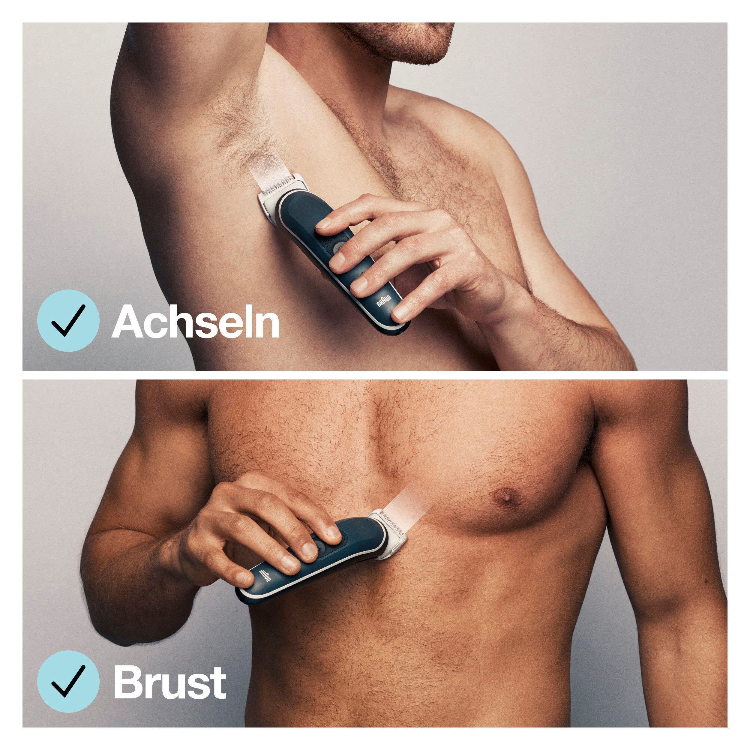 Braun Haarschneider Bodygroomer BG5350, Wasserdicht, 100 Min. Laufzeit
