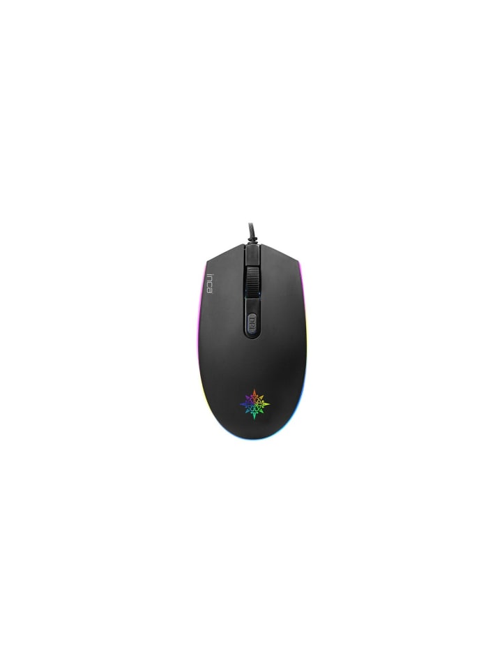 Inca Inca IMG-GT13 PRO Optisch Gaming Maus Mouse 1200 DPI RGB-Logo-Effekt in Schwarz günstig kaufen onesize