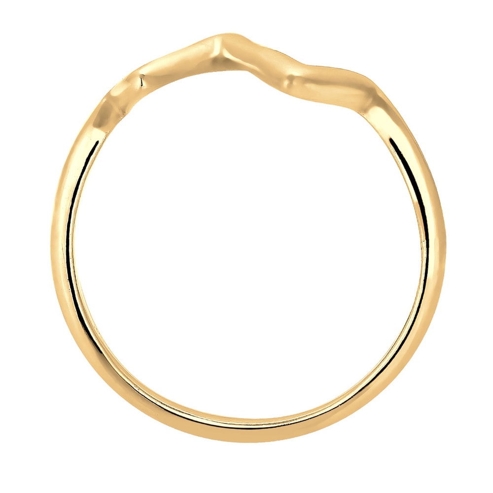 Elli Elli Bague Femmes Cœur battant look géo en argent sterling 925 Bague