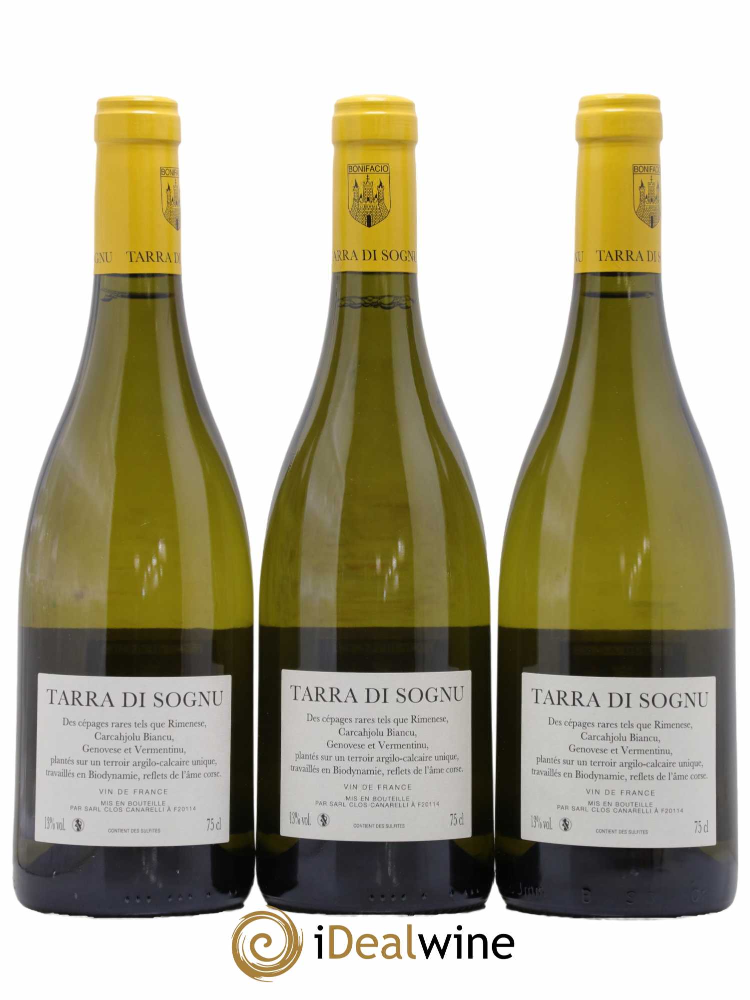 Vin de France Tarra di Sognu Clos Canarelli  2021 - Lot de 3 Bouteilles