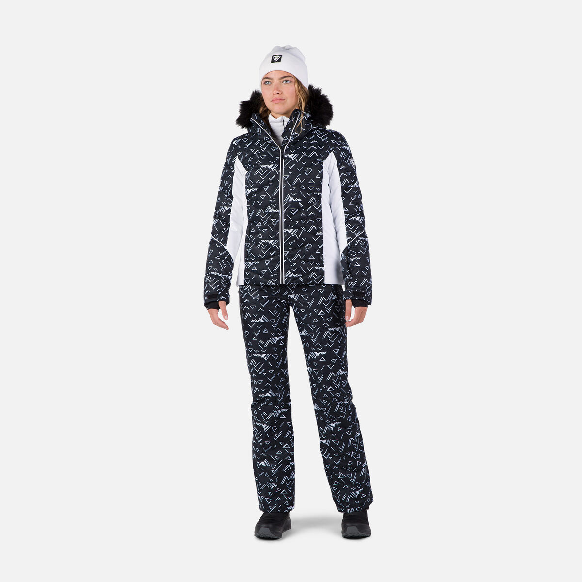 Damensteppjacke mit Print Staci