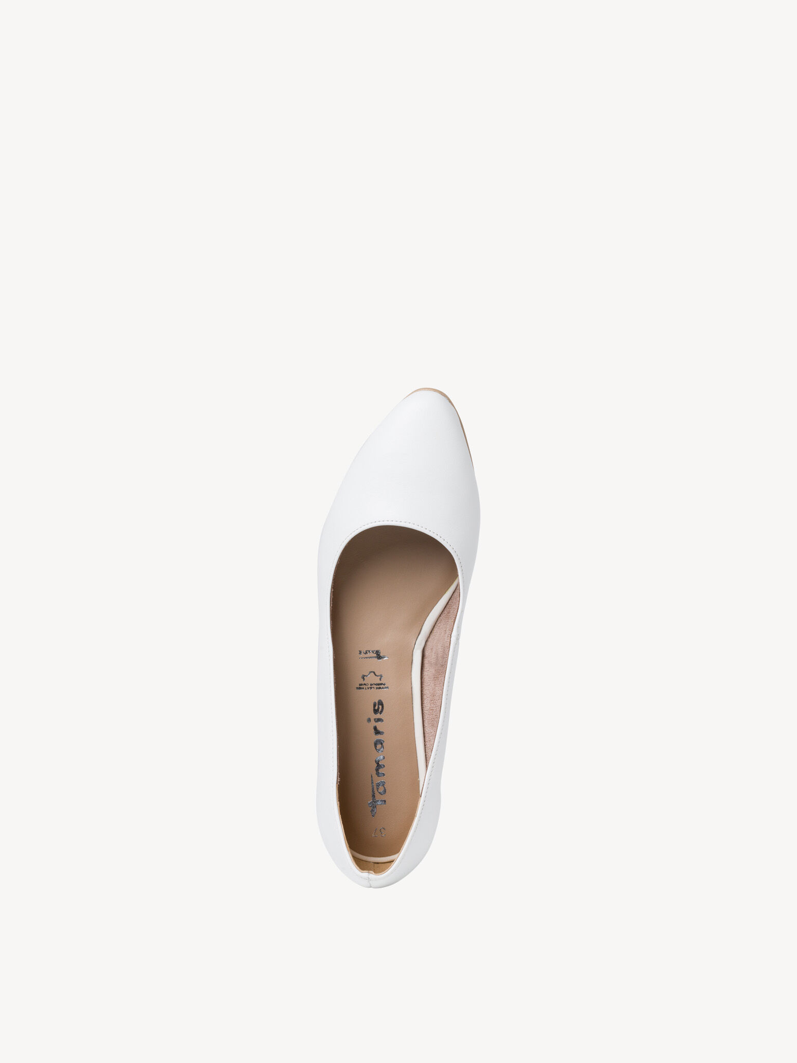 Ballerine en cuir - blanc