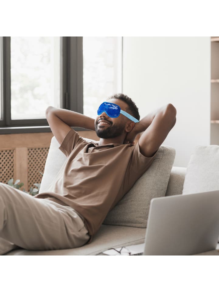 relaxdays 2 x Augenmaske in Blau günstig kaufen onesize