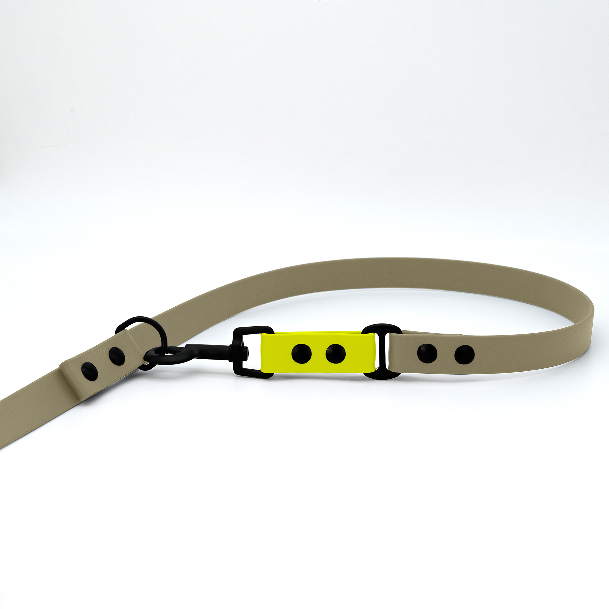 THE DOG IDEA Hundeleinen THE DOG IDEA Biothane Hundeleine Beige neon gelb