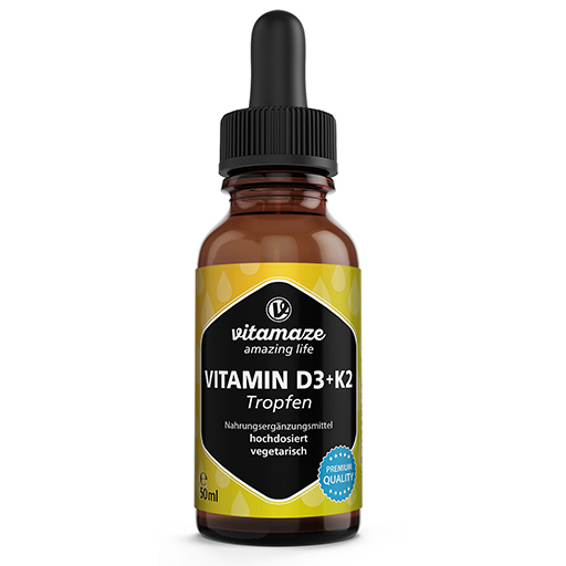 VITAMIN D3 K2 1000 I.E./10 µg hochdosiert Tropfen  50 ml  Tropfen