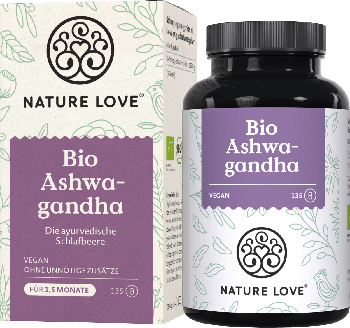 Bio Ashwagandha Kapseln 135 St, 103 g