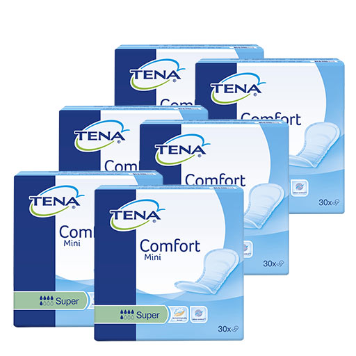 TENA COMFORT mini super Inkontinenz Einlagen  6X30 St