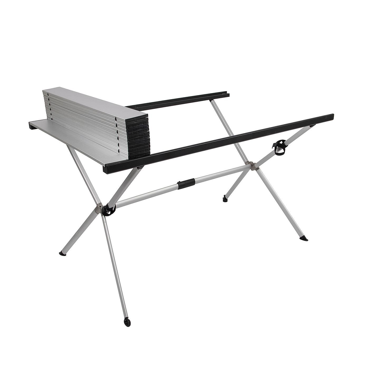 Bo-Camp Lamel 121 x 80 Kreuzfuß Tisch
