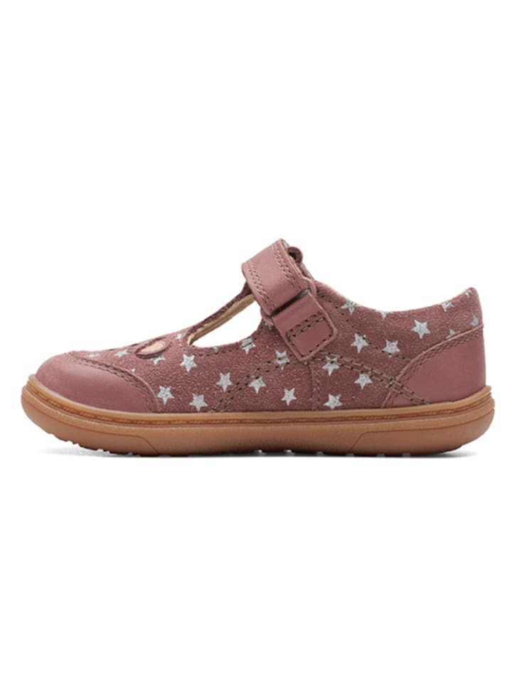 Clarks Leder-Ballerinas in Rosa günstig kaufen