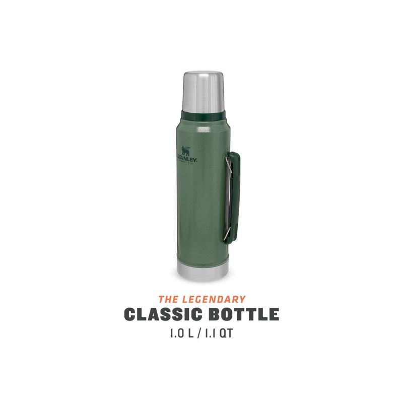 Stanley Thermoflasche, Classic Legendary Bottle 1.1qt \/ 1l  Hammertone Green