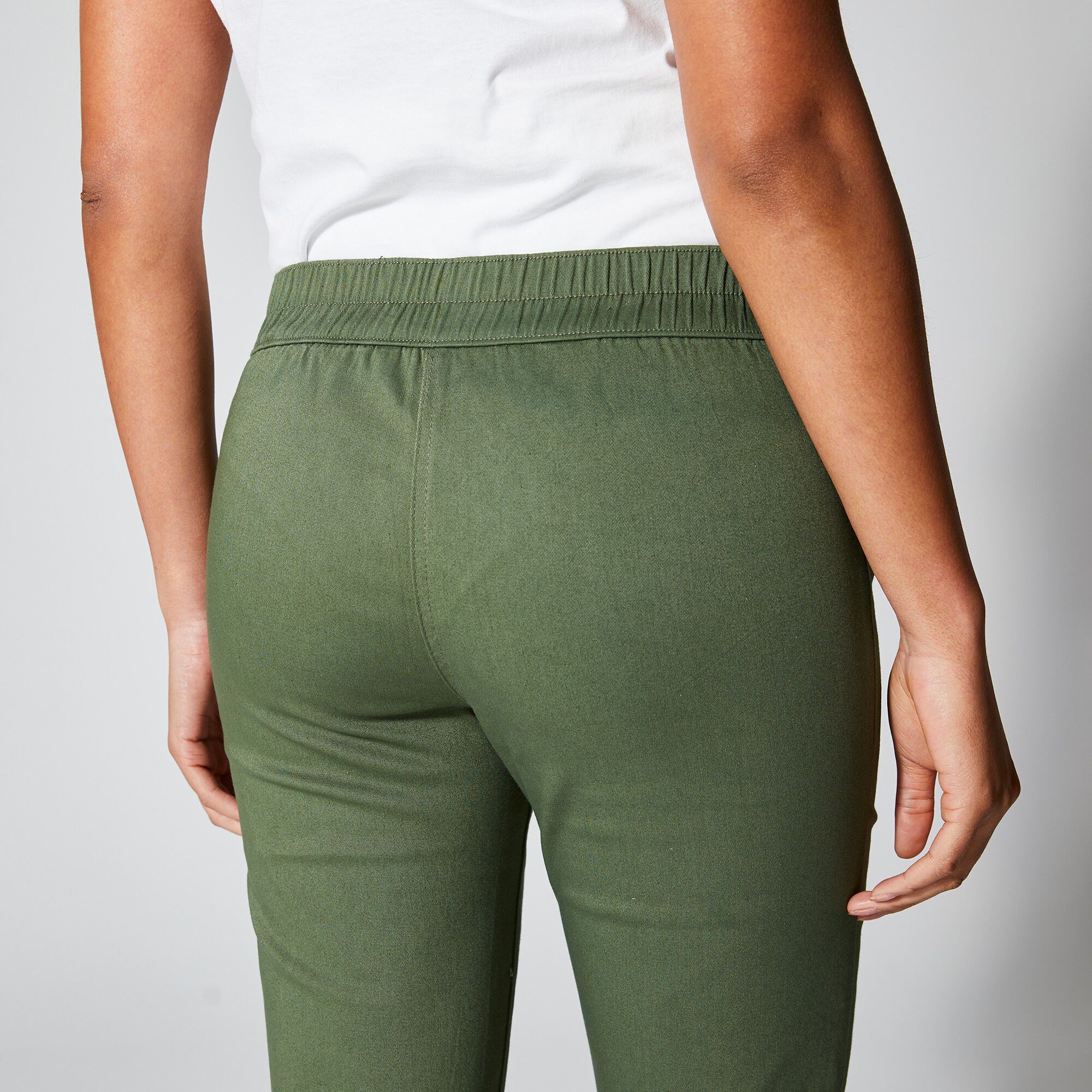 Pantacourt toile stretch