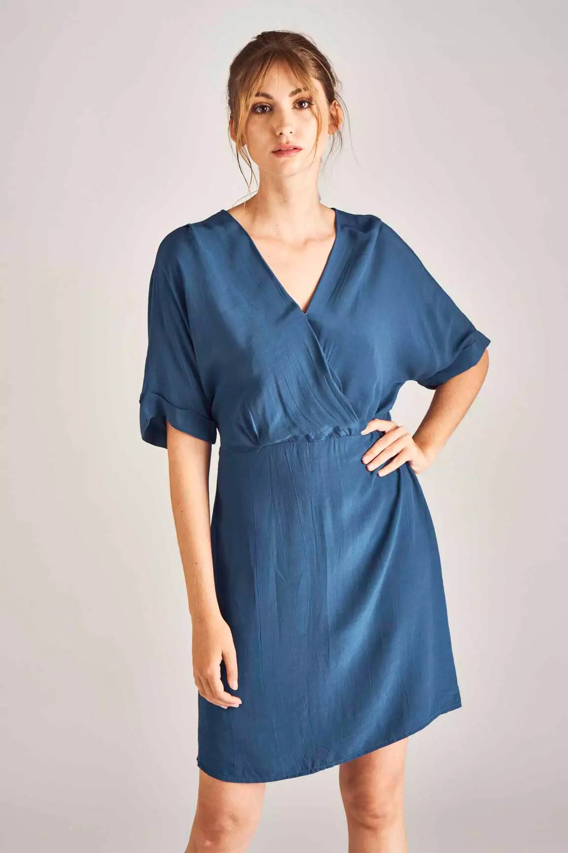Vero Moda Robes Mi Longues Femme couleur bleu