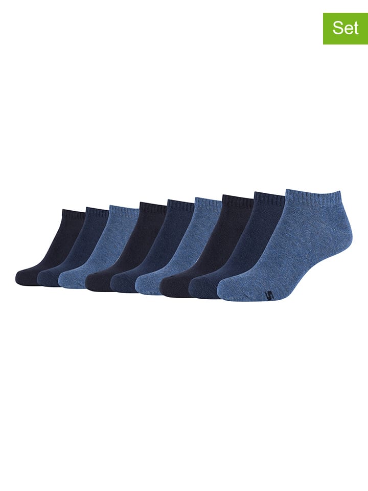 Skechers 9er-Set: Socken in Blau/ Hellblau/ Dunkelblau günstig kaufen
