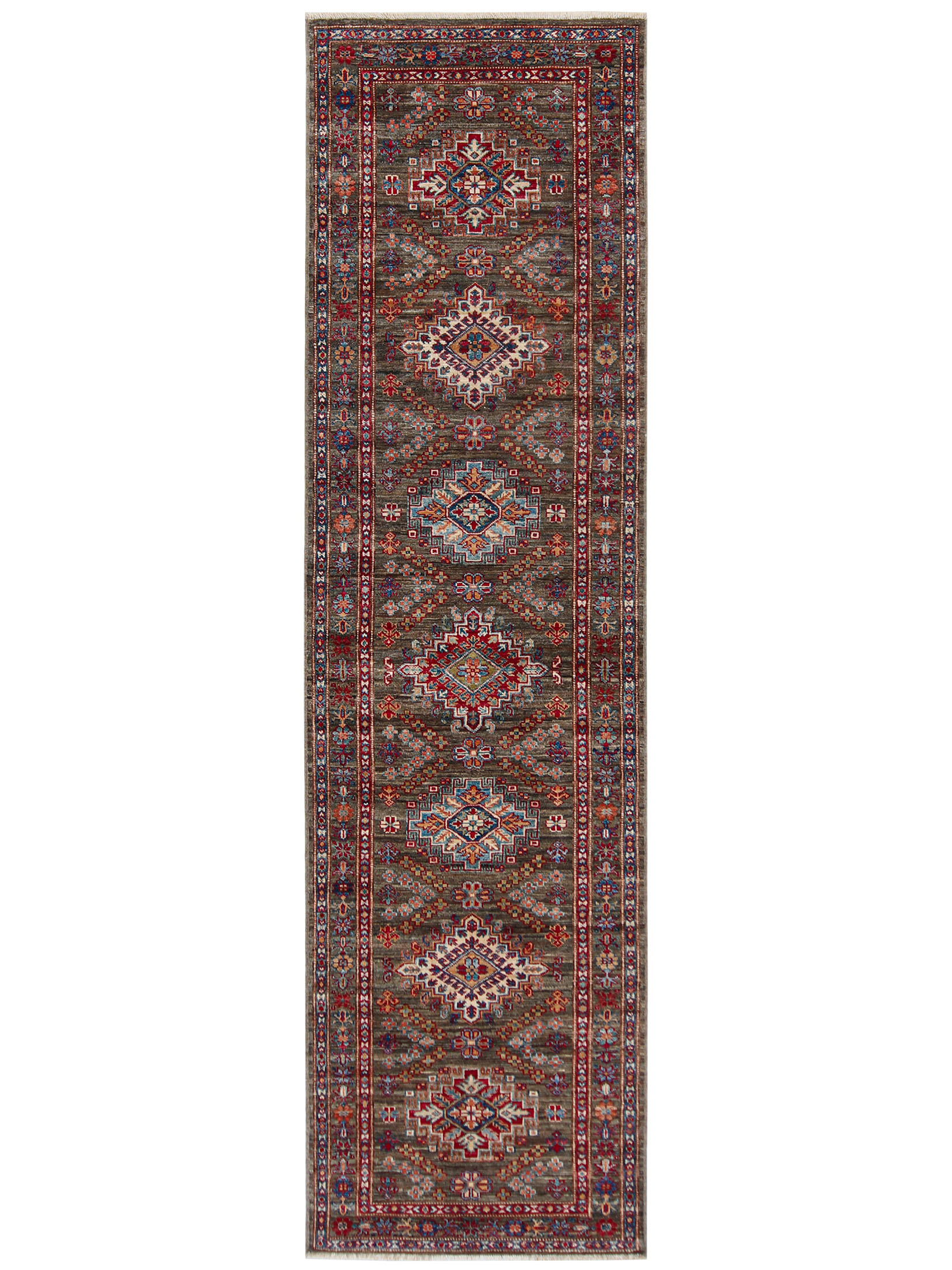 Kazak Ghazni ca. 79 x 303 cm, Unikat / Einzelstück