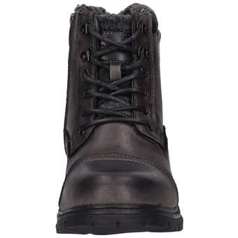 Tom Tailor Schnür Boots in schwarz