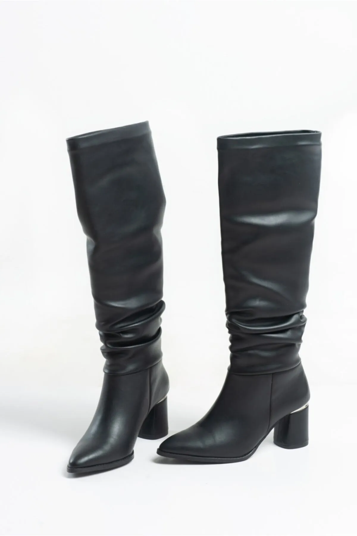 LuviShoes  120 Damenstiefel mit schwarzer Haut