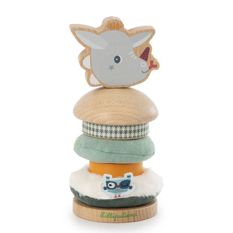 Pyramide bois et tissu Joe le dragon