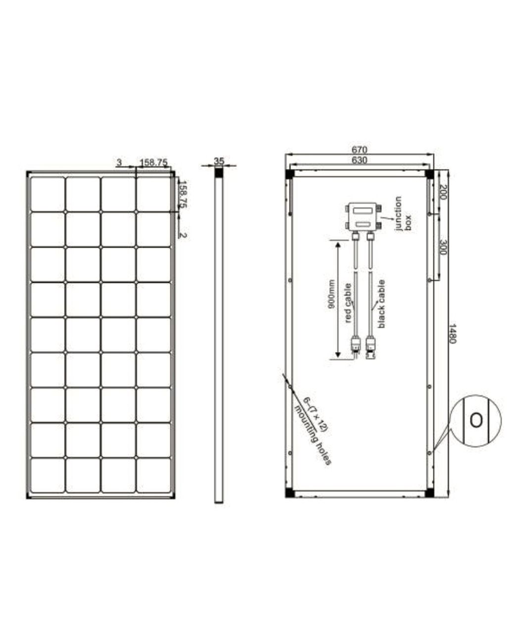 Enjoy solar Monokristallines Solarmodul 200W/12V