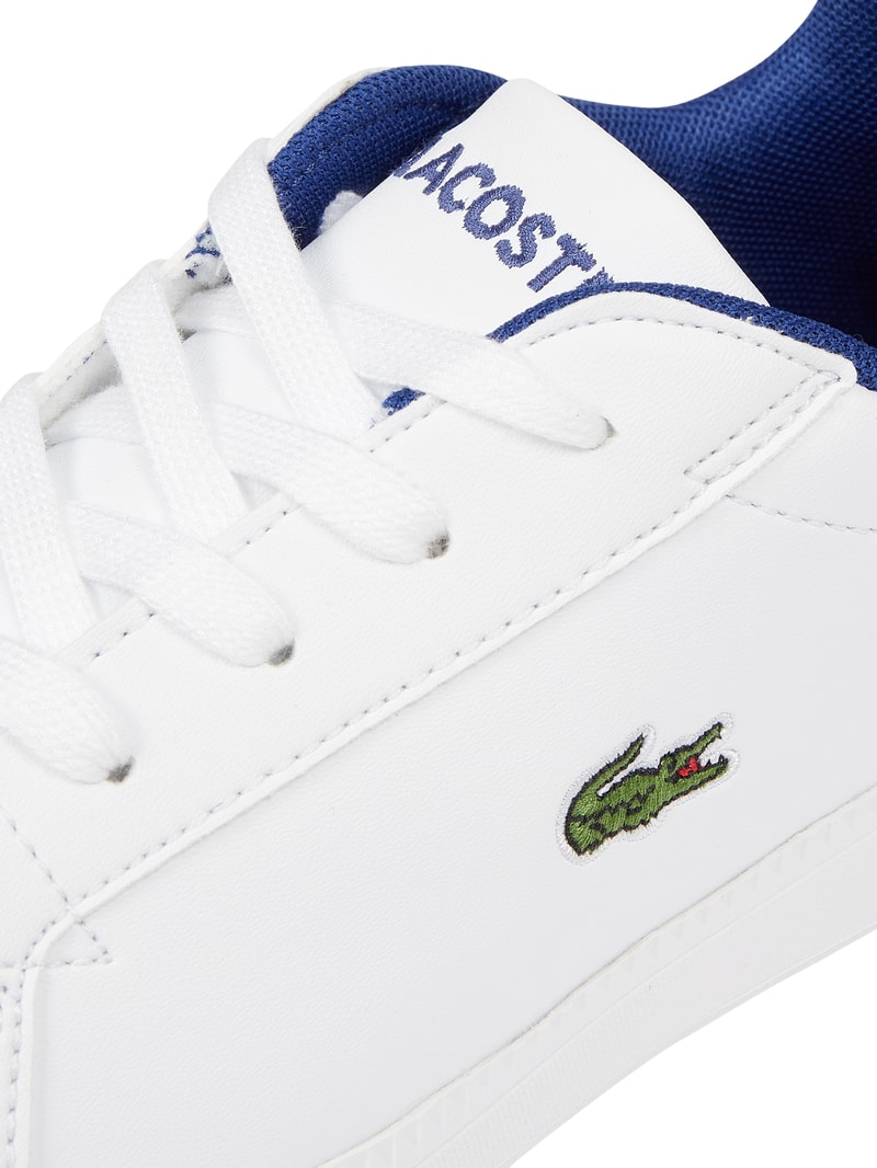 Sneaker in Leder-Optik Modell 'Graduate' in weiß