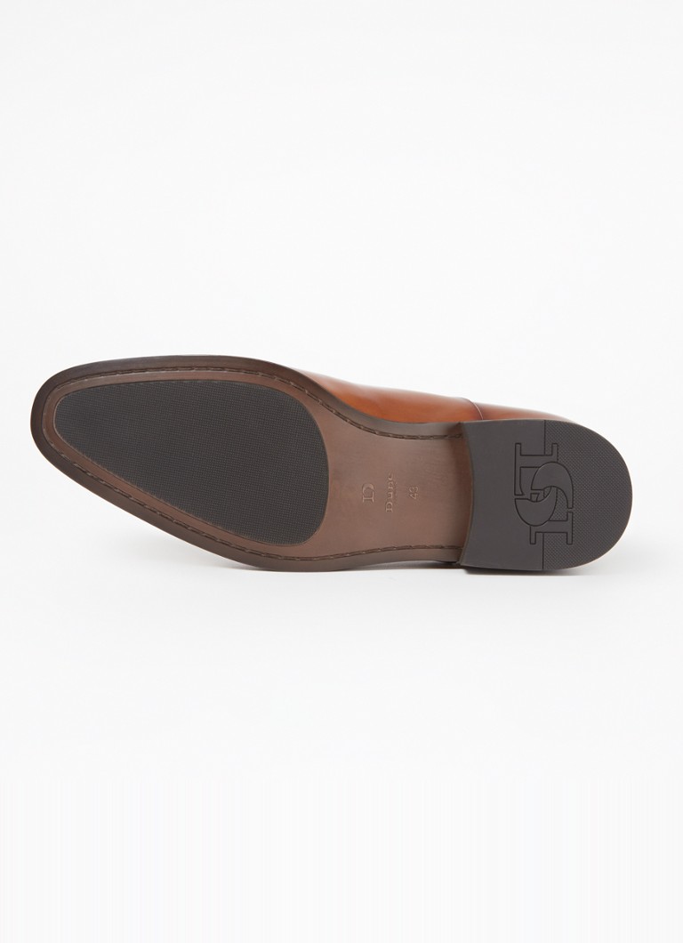 Dune London  Wide Fit Secrecy veterschoen van leer
