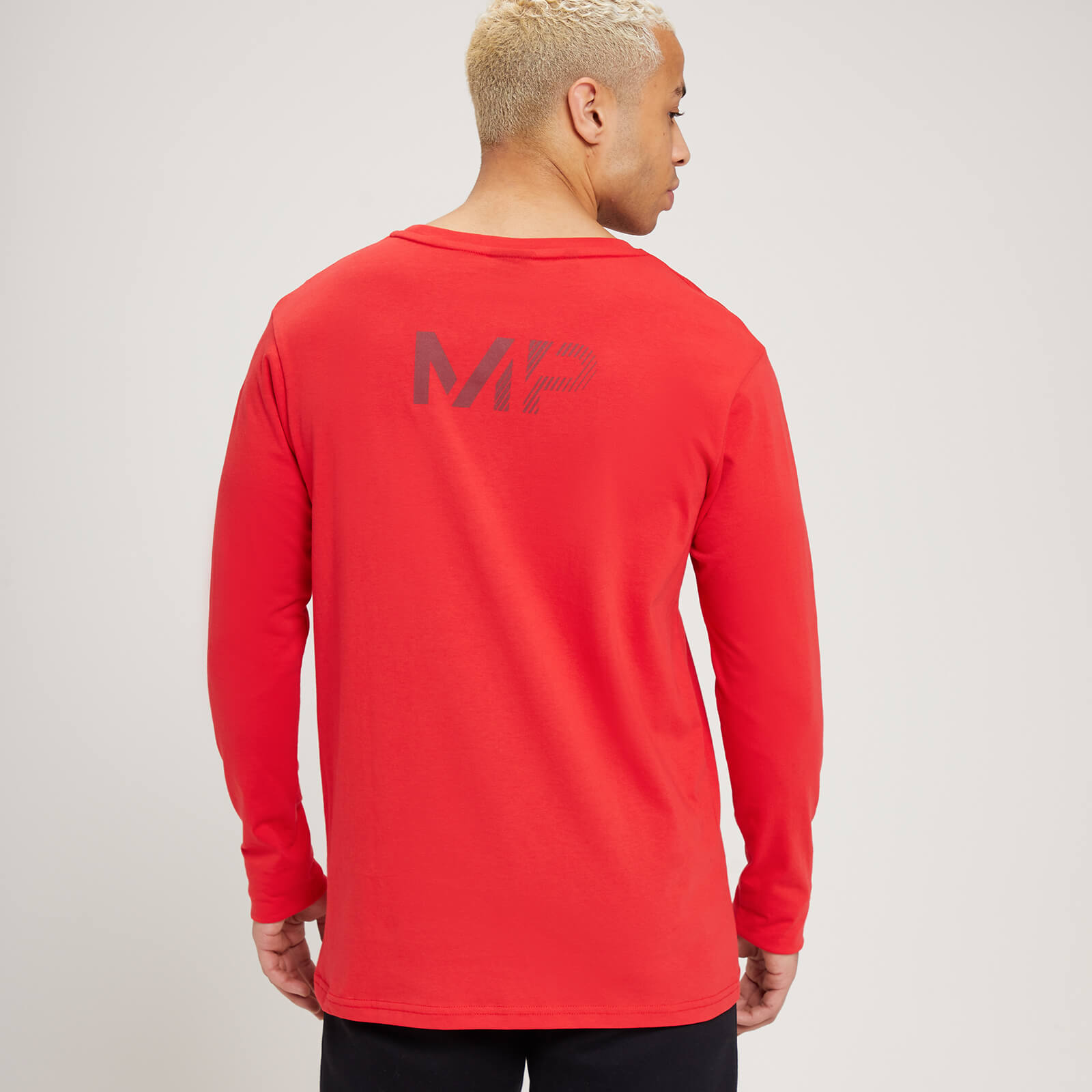 T-shirt à manches longues MP Fade Graphic pour hommes – Rouge danger