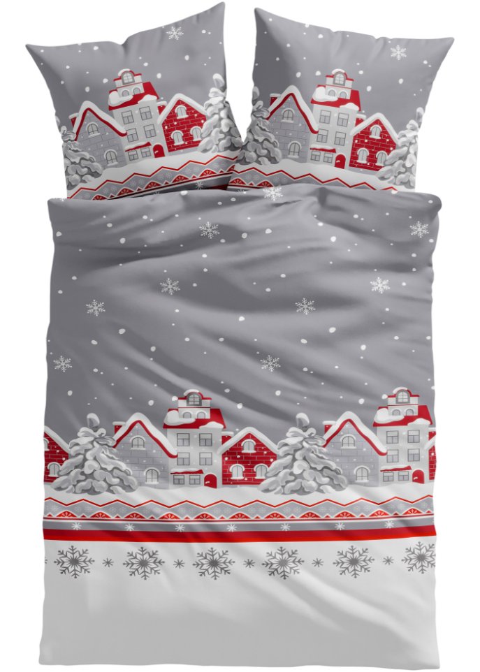 Bettwäsche mit winterlichem Motiv