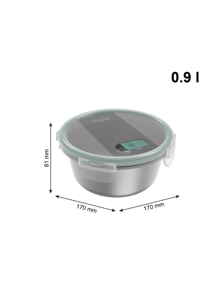 Rotho Set Frischhaltedose aus Edelstahl 4 tlg. PAGAMALU mit Kunststoffdeckel günstig kaufen onesize